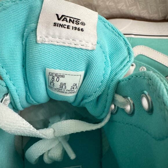 Vans filmore hi Tapere canvas aqua sky blue women’s sz 8WM platform new with box - Picture 5 of 9